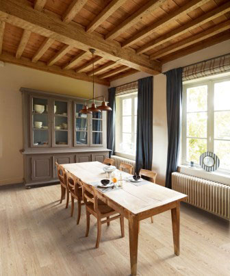 Ламинат Balterio Tradition Elegant Дуб Ваниль 690 фото в интерьере